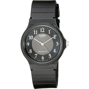 Casio Men's MQ24-1B3 Analog Black Rubber Strap Watch